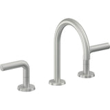 California Faucets - 8'' Widespread Lavatory Faucet with Completely Finished ZeroDrain - Satin Chrome Pvd