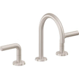 California Faucets - 8'' Widespread Lavatory Faucet with ZeroDrain - Satin Nickel
