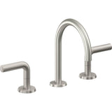 California Faucets - 8'' Widespread Lavatory Faucet with Completely Finished ZeroDrain - Ultra Stainless Steel Pvd