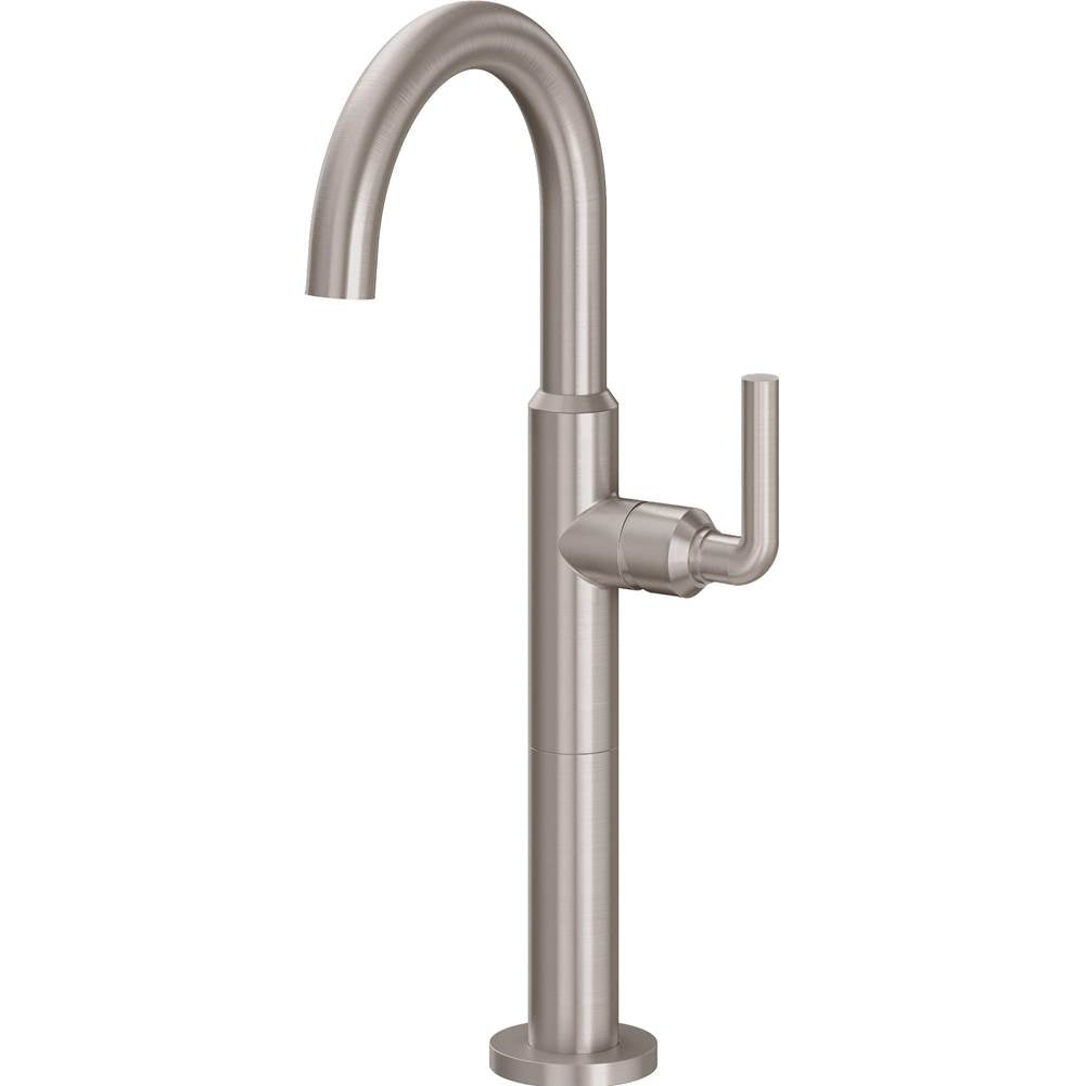 California Faucets - Single Hole Lavatory/Bar/Prep Faucet - High Spout - Gloss White