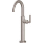 California Faucets - Single Hole Lavatory/Bar/Prep Faucet - High Spout - Gloss White