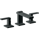 California Faucets - 8'' Widespread Lavatory Faucet with ZeroDrain - Carbon Pvd