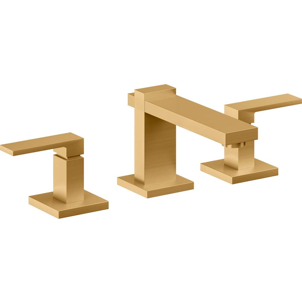 California Faucets - 8'' Widespread Lavatory Faucet - Lifetime Satin Gold Pvd