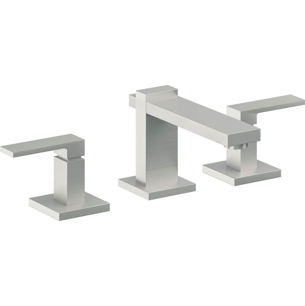 California Faucets - 8'' Widespread Lavatory Faucet with Completely Finished ZeroDrain - Satin Chrome Pvd
