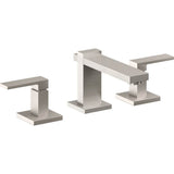 California Faucets - 8'' Widespread Lavatory Faucet with ZeroDrain - Ultra Stainless Steel Pvd