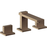 California Faucets - 8'' Widespread Lavatory Faucet - Antique Brass Flat