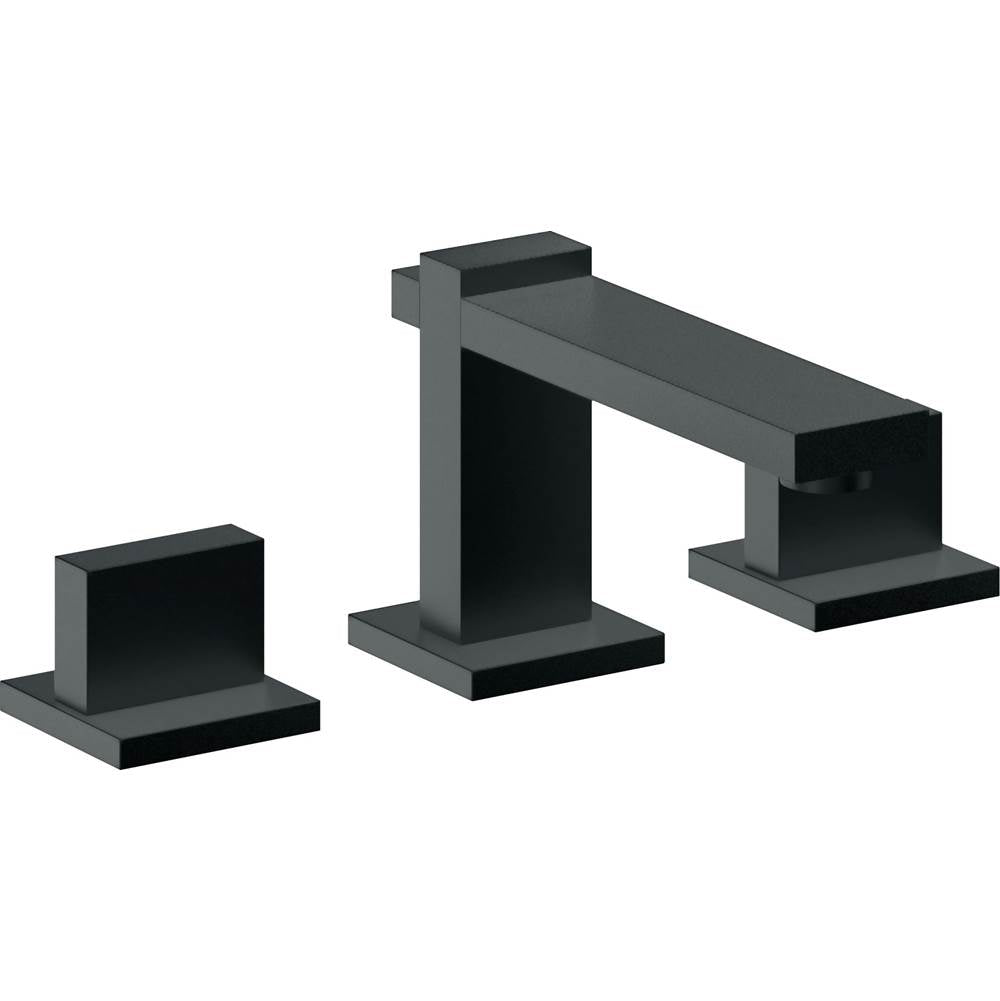 California Faucets - 8'' Widespread Lavatory Faucet with Completely Finished ZeroDrain - Carbon Pvd