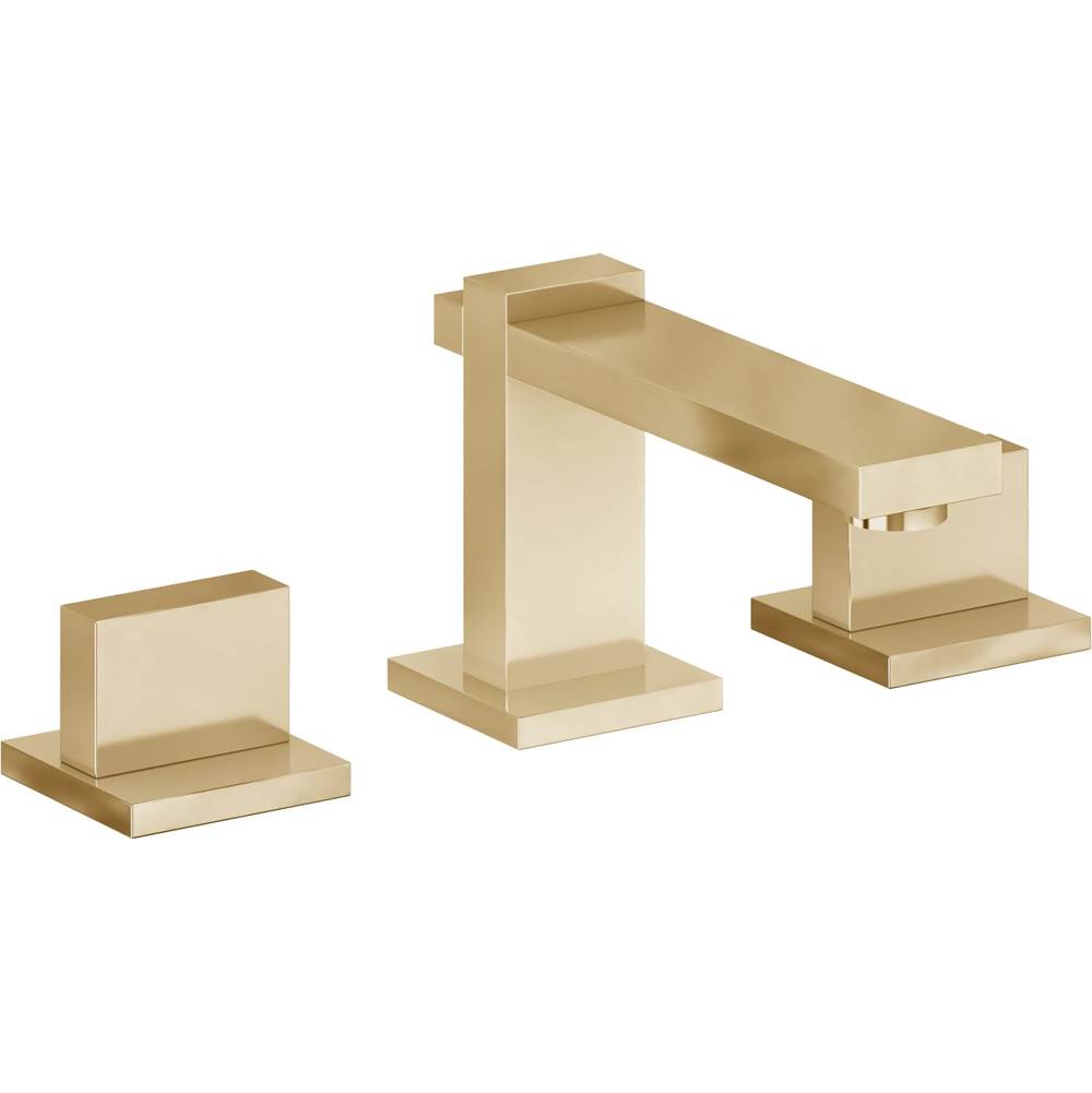 California Faucets - 8'' Widespread Lavatory Faucet - Polished Brass Uncoated
