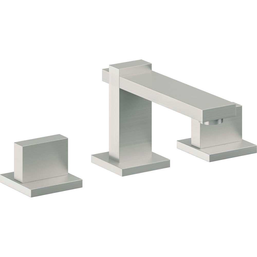 California Faucets - 8'' Widespread Lavatory Faucet with Completely Finished ZeroDrain - Satin Chrome Pvd