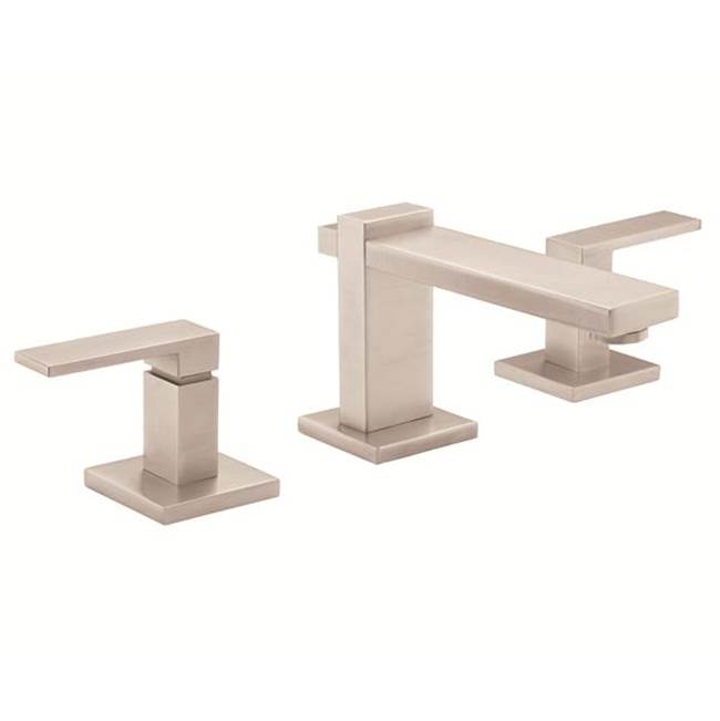 California Faucets - 8'' Widespread Lavatory Faucet with Completely Finished ZeroDrain - Gloss White