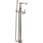 California Faucets - Modern Single Hole Floor Mount Tub Filler - Gloss White