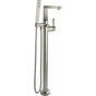 California Faucets - Modern Single Hole Floor Mount Tub Filler - Gloss White