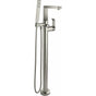 California Faucets - Modern Single Hole Floor Mount Tub Filler - Gloss White