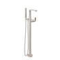 California Faucets - Modern Single Hole Floor Mount Tub Filler - Gloss White