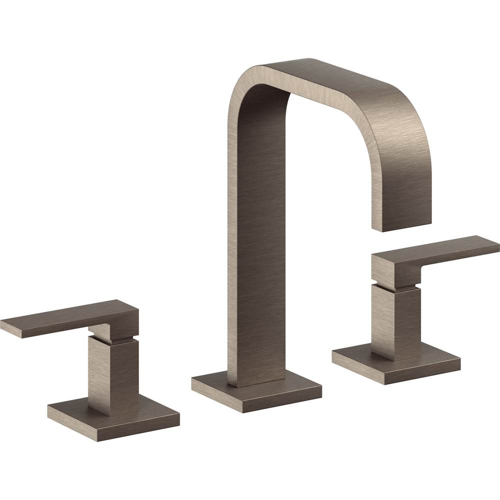 California Faucets - 8'' Widespread Lavatory Faucet with ZeroDrain - Antique Nickel Flat