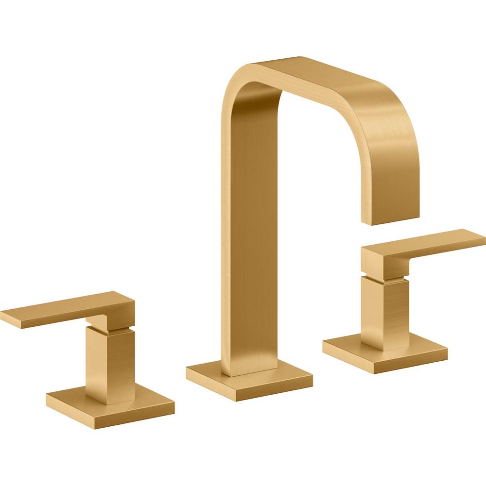 California Faucets - 8'' Widespread Lavatory Faucet - Lifetime Satin Gold Pvd