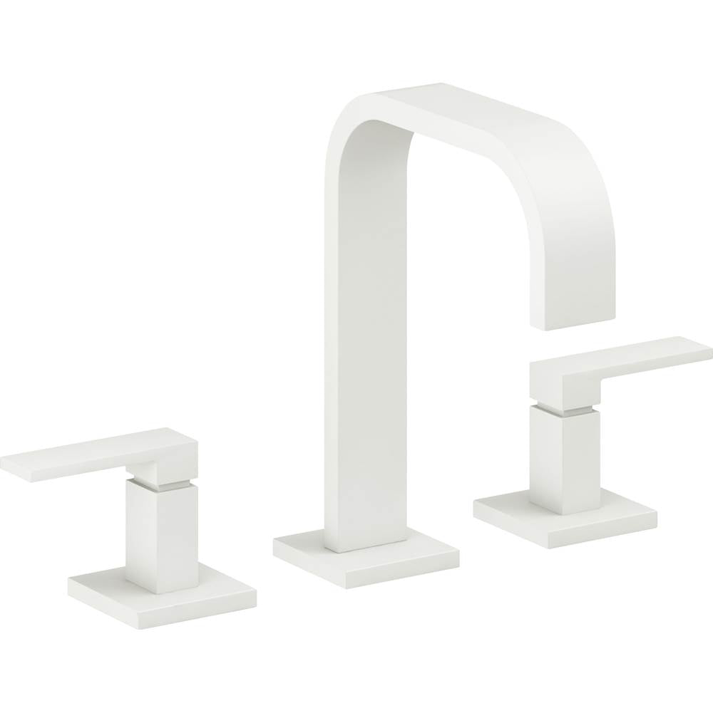 California Faucets - 8'' Widespread Lavatory Faucet with ZeroDrain - Matte White