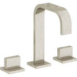 California Faucets - 8'' Widespread Lavatory Faucet with Completely Finished ZeroDrain - Burnished Nickel Uncoated