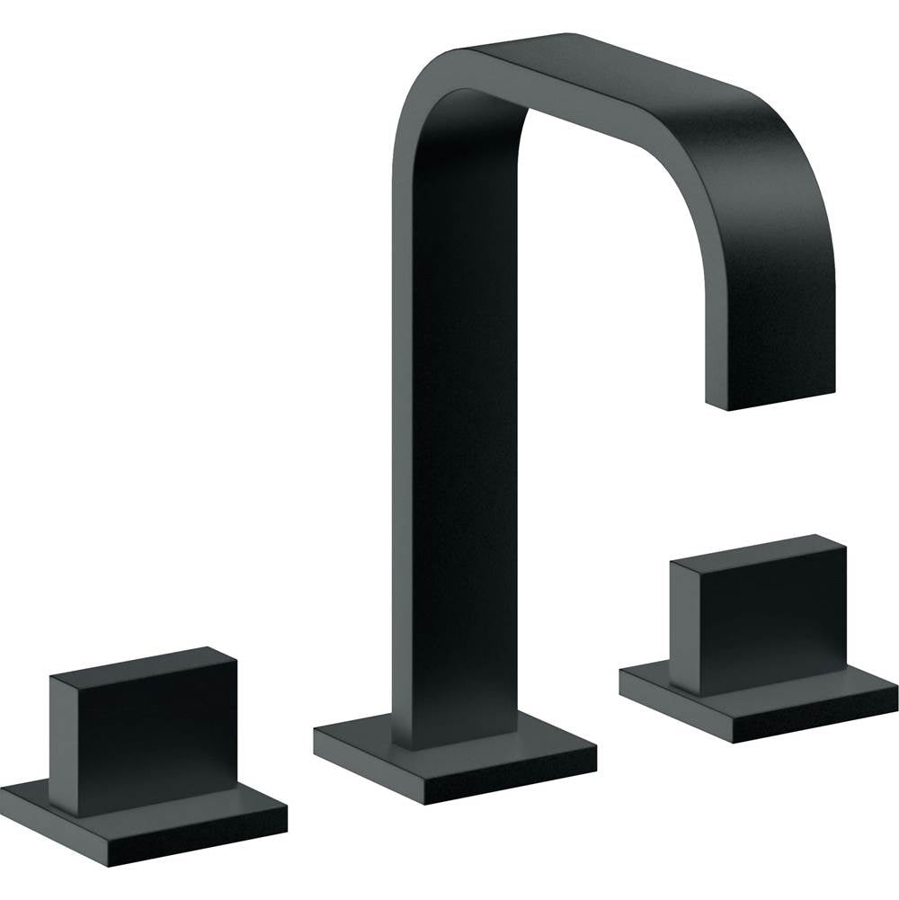 California Faucets - 8'' Widespread Lavatory Faucet with Completely Finished ZeroDrain - Carbon Pvd
