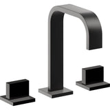 California Faucets - 8'' Widespread Lavatory Faucet with Completely Finished ZeroDrain - Matte Black