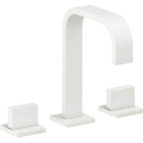 California Faucets - 8'' Widespread Lavatory Faucet with Completely Finished ZeroDrain - Matte White