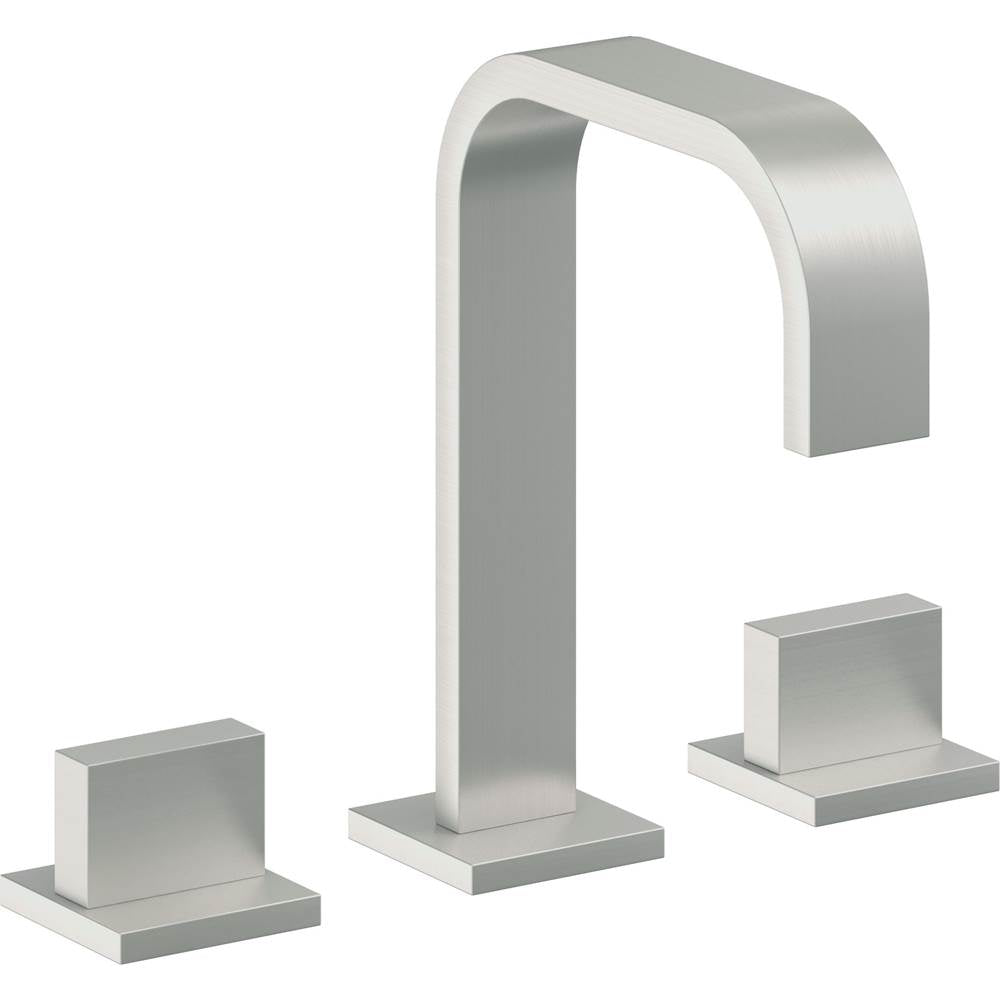 California Faucets - 8'' Widespread Lavatory Faucet with Completely Finished ZeroDrain - Satin Chrome Pvd