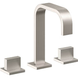 California Faucets - 8'' Widespread Lavatory Faucet with Completely Finished ZeroDrain - Ultra Stainless Steel Pvd
