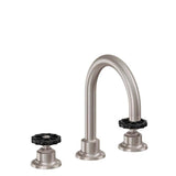 California Faucets - 8'' Widespread Lavatory Faucet with ZeroDrain - Gloss White
