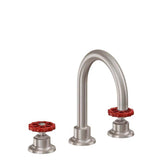 California Faucets - 8'' Widespread Lavatory Faucet with ZeroDrain - Gloss White