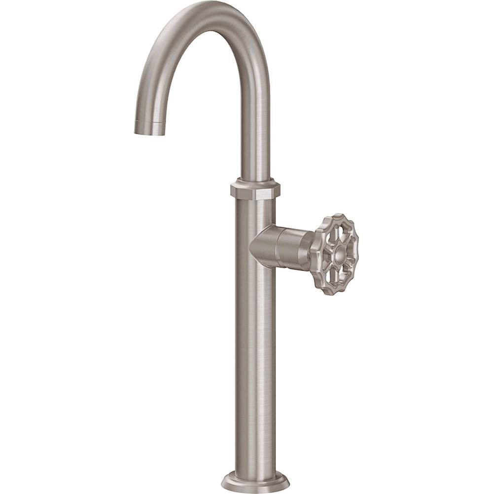 California Faucets - Single Hole Lavatory/Bar/Prep Faucet - High Spout - Gloss White