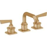 California Faucets - 8'' Widespread Lavatory Faucet - Burnished Brass Uncoated