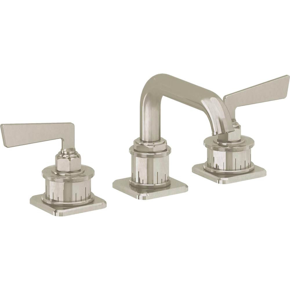 California Faucets - 8'' Widespread Lavatory Faucet with Completely Finished ZeroDrain - Burnished Nickel Uncoated