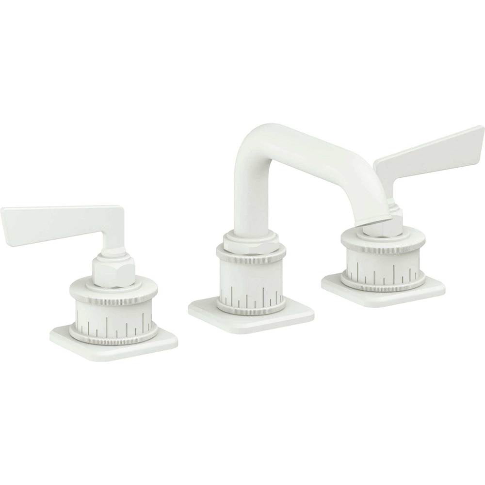 California Faucets - 8'' Widespread Lavatory Faucet with Completely Finished ZeroDrain - Matte White