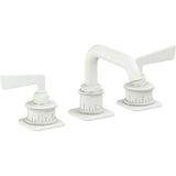California Faucets - 8'' Widespread Lavatory Faucet with Completely Finished ZeroDrain - Matte White