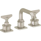 California Faucets - 8'' Widespread Lavatory Faucet - Burnished Nickel Uncoated