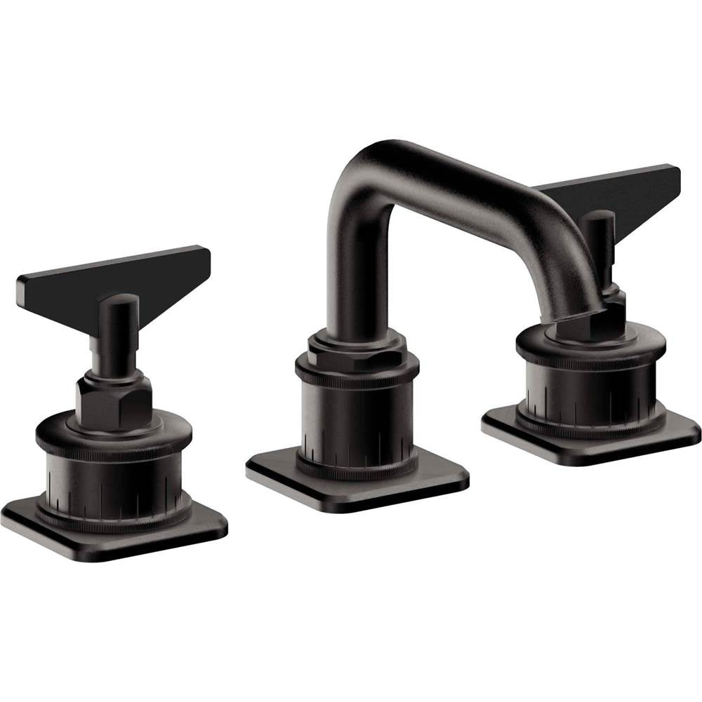 California Faucets - 8'' Widespread Lavatory Faucet with ZeroDrain - Matte Black