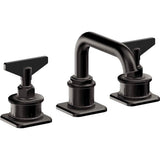 California Faucets - 8'' Widespread Lavatory Faucet with ZeroDrain - Matte Black