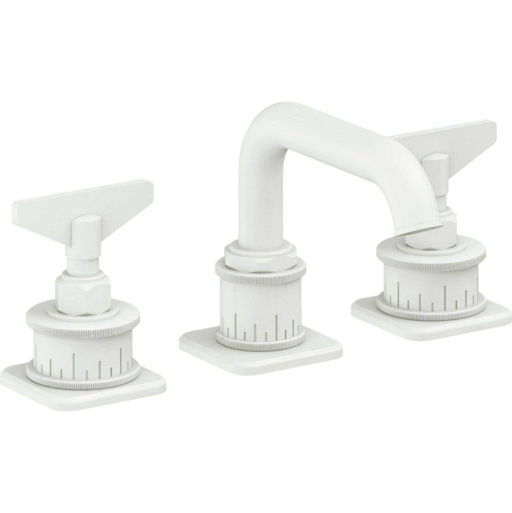 California Faucets - 8'' Widespread Lavatory Faucet with ZeroDrain - Matte White