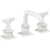 California Faucets - 8'' Widespread Lavatory Faucet with Completely Finished ZeroDrain - Matte White