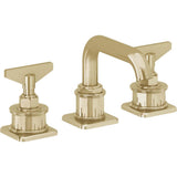 California Faucets - 8'' Widespread Lavatory Faucet - Polished Brass Uncoated