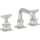 California Faucets - 8'' Widespread Lavatory Faucet with Completely Finished ZeroDrain - Polished Chrome