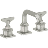 California Faucets - 8'' Widespread Lavatory Faucet with Completely Finished ZeroDrain - Polished Nickel Pvd