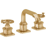California Faucets - 8'' Widespread Lavatory Faucet - French Gold Pvd