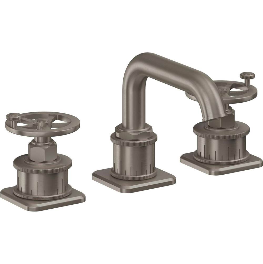 California Faucets - 8'' Widespread Lavatory Faucet with ZeroDrain - Graphite Pvd