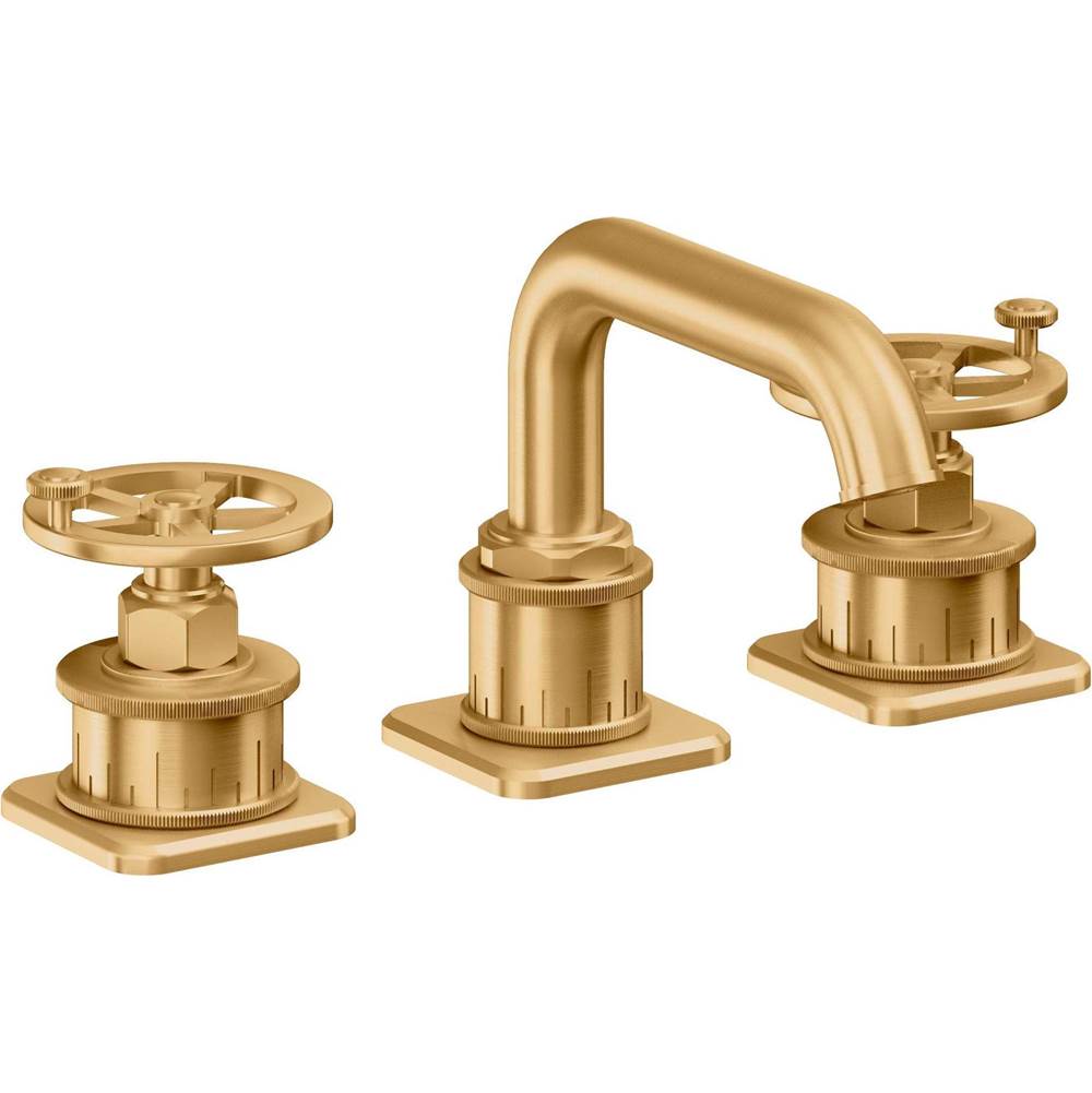 California Faucets - 8'' Widespread Lavatory Faucet - Lifetime Satin Gold Pvd