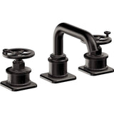 California Faucets - 8'' Widespread Lavatory Faucet with ZeroDrain - Matte Black