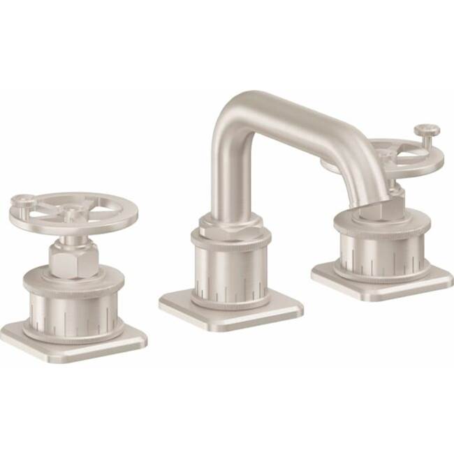 California Faucets - 8'' Widespread Lavatory Faucet with Completely Finished ZeroDrain - Gloss White