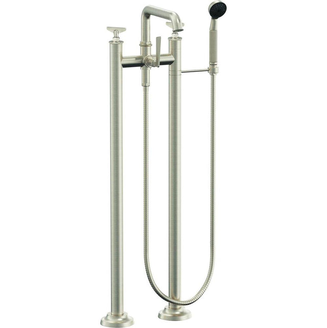 California Faucets - Floor Mount Tub Filler - Gloss White