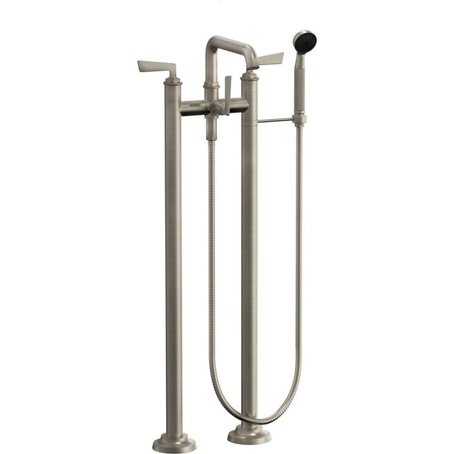 California Faucets - Floor Mount Tub Filler - Gloss White