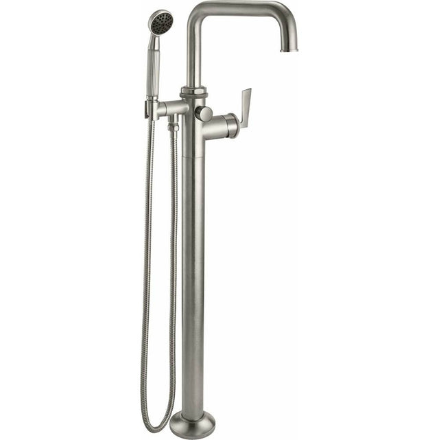 California Faucets - Single Hole Floor Mount Tub Filler - Gloss White